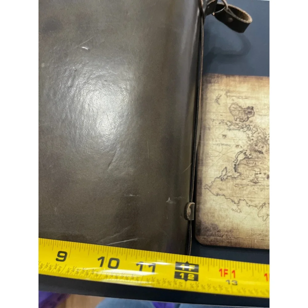 Vintage Leather wine bottle Case‎ Storage Box with Clasp